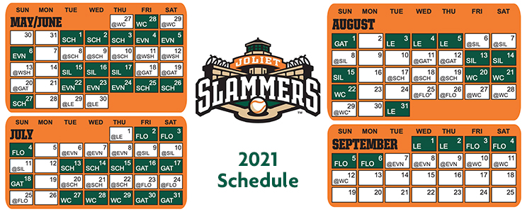 2021 Joliet Slammers Schedule