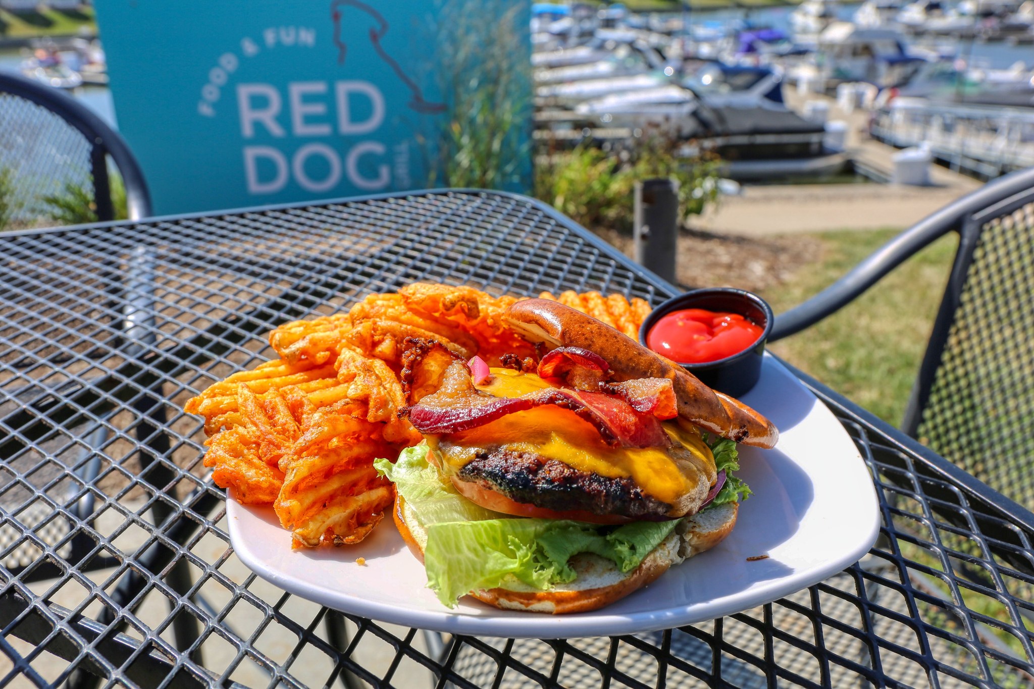 Red Dog Grill burger 